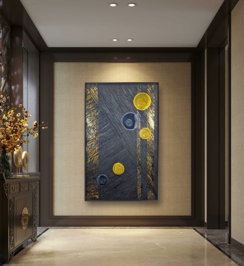 ♠ Black Series ♠ nr 9 - a Paintings by Roger Wanrooij